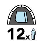 big 12 person tent icon